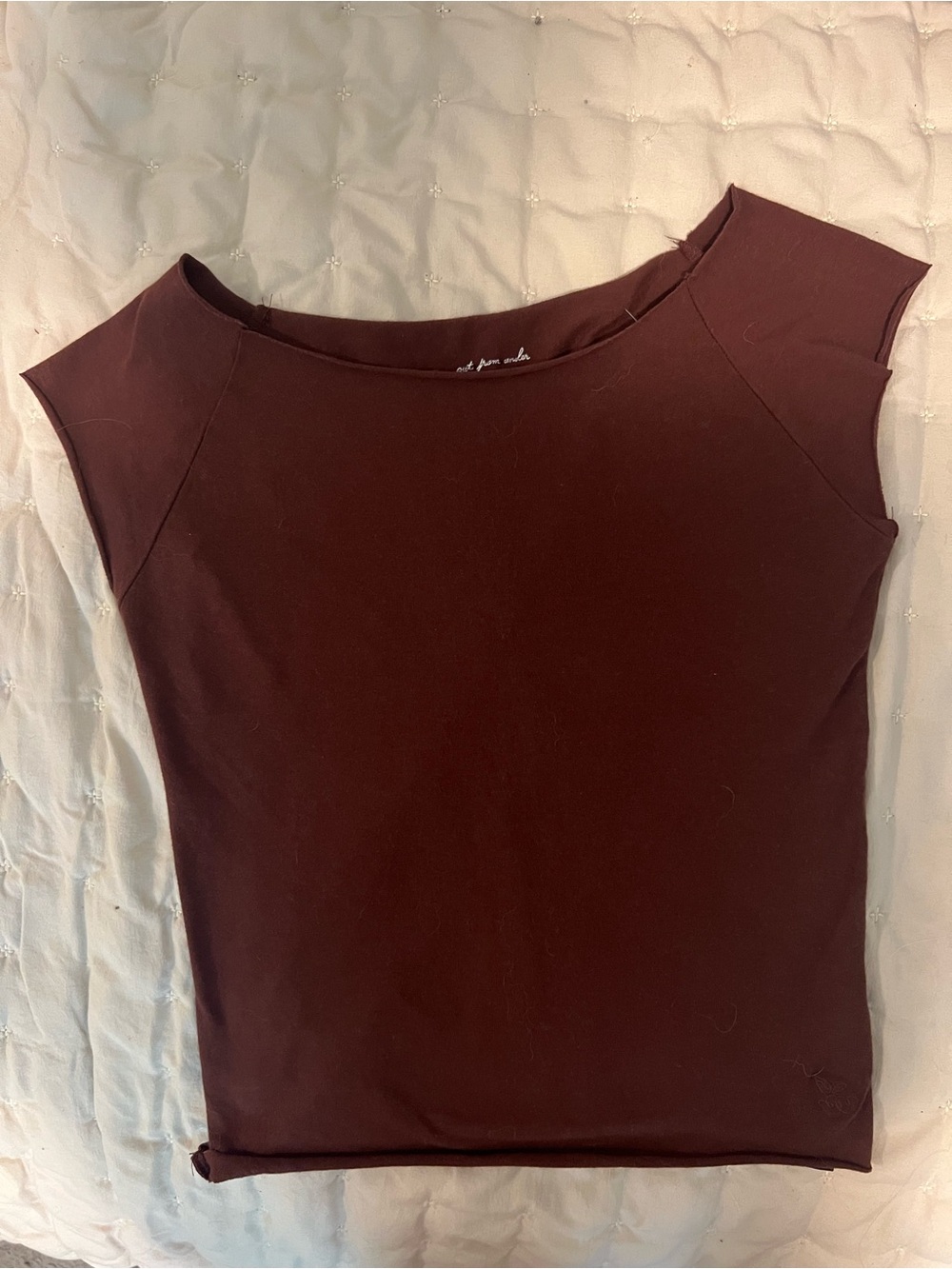 Sleeveless Boatneck Top in Brown - Urban Outfitters